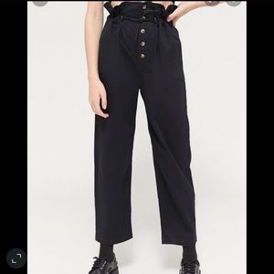 Urban Outfitters Black Paper Bag Pants